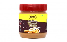 Gourmet Delicacy Natural Creamy Peanut Butter, Unsweetened  Plastic Jar  350 grams